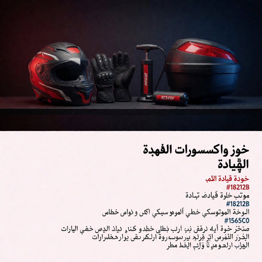 خوذ وإكسسوارات القيادة