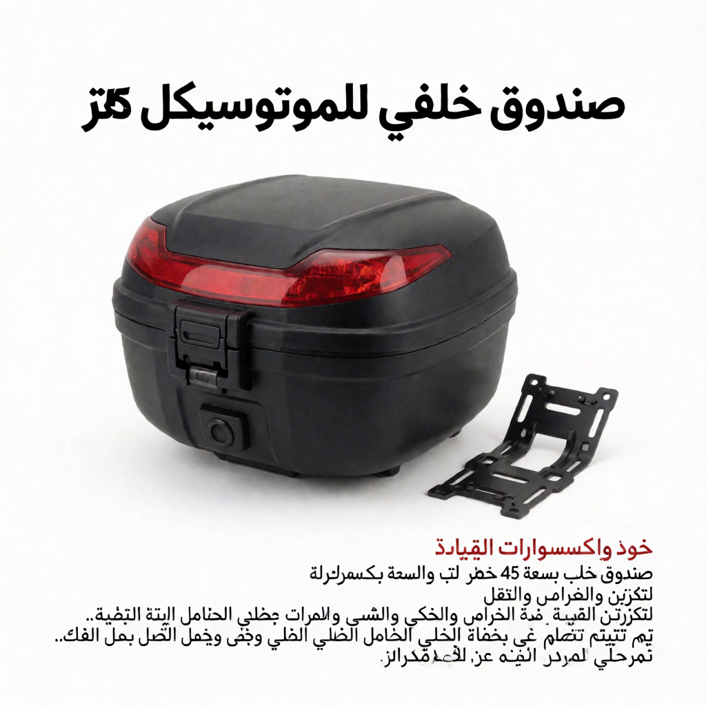 صندوق خلفي للموتوسيكل 45 لتر